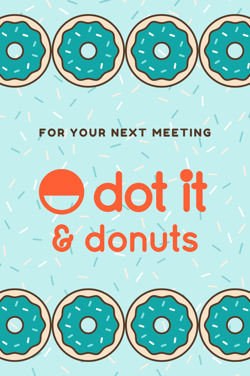 Dot It and Donuts flyer