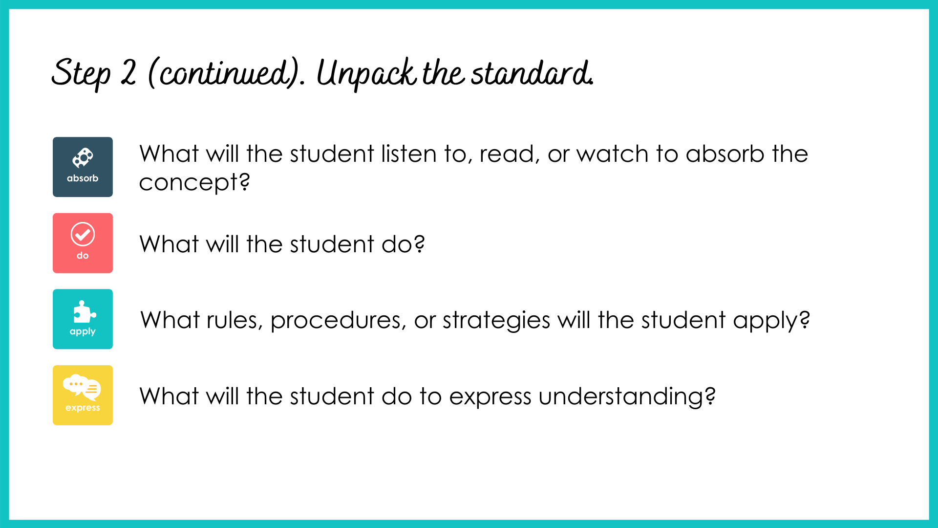 How to Write a StandardsBased Goal Dot It » Blog Archive