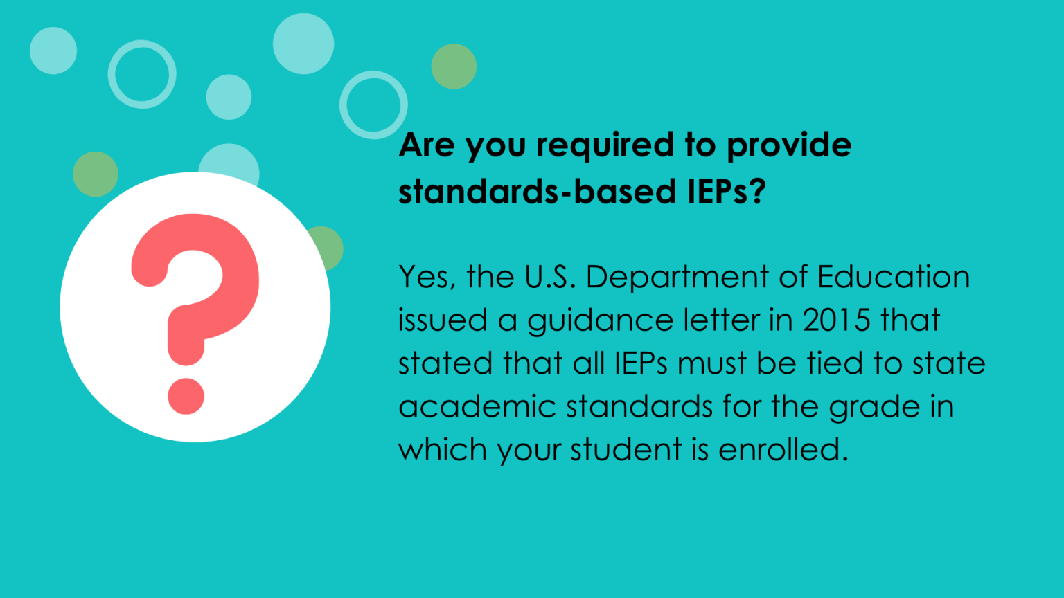 Why do your students need standardsbased IEPs? Dot It » Blog Archive